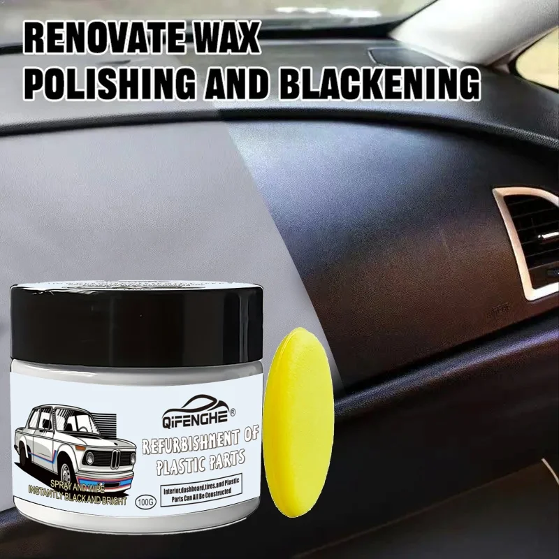 

Воск для полировки автомобильного пластика, средство для ухода за техническим уходом, шины предотвращают растрескивание и старение, восстанавливает внутренний/сиденье, блеск