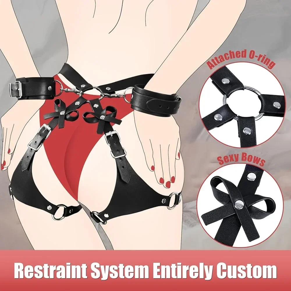 Bondage Kit BDSM Restraints Fetish Erotic Sex Toys For Couples Women Bandage Slave Collars Obedience Handcuffs Master Adult Game