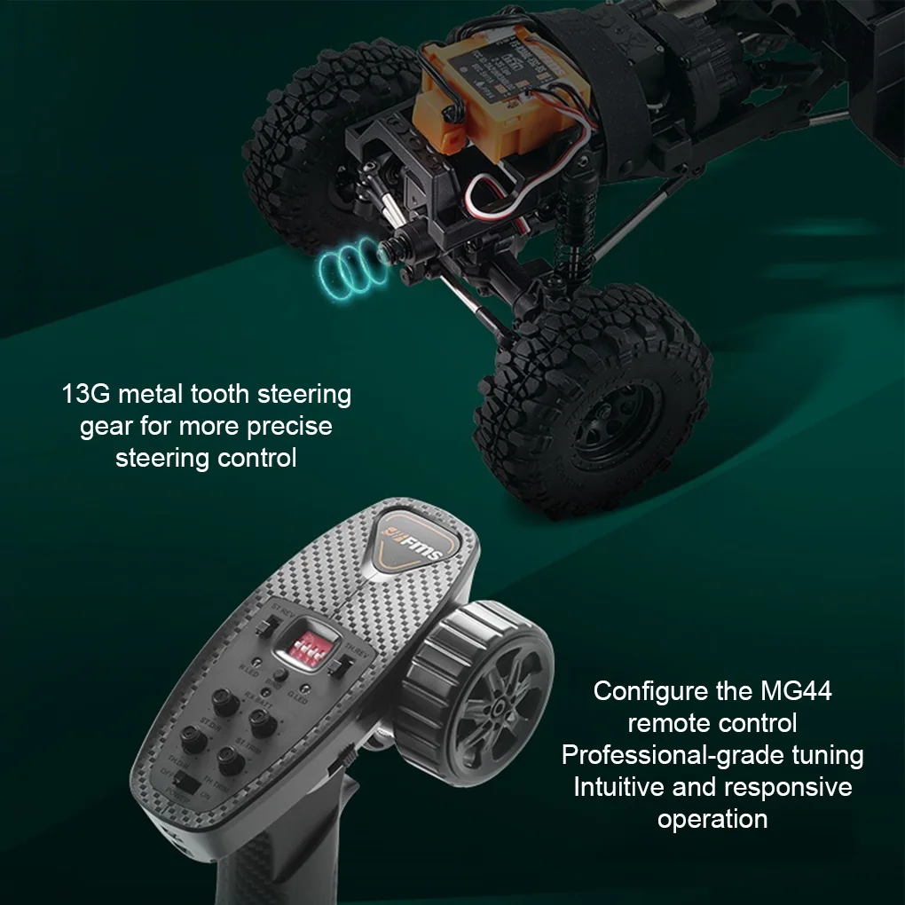 /24 FMS FCX24 سيارة RC بدون فرش للطرق الوعرة 4wd قوة 2 سرعات على الطرق الوعرة على الطرق الوعرة لعبة سيارة التسلق للأطفال