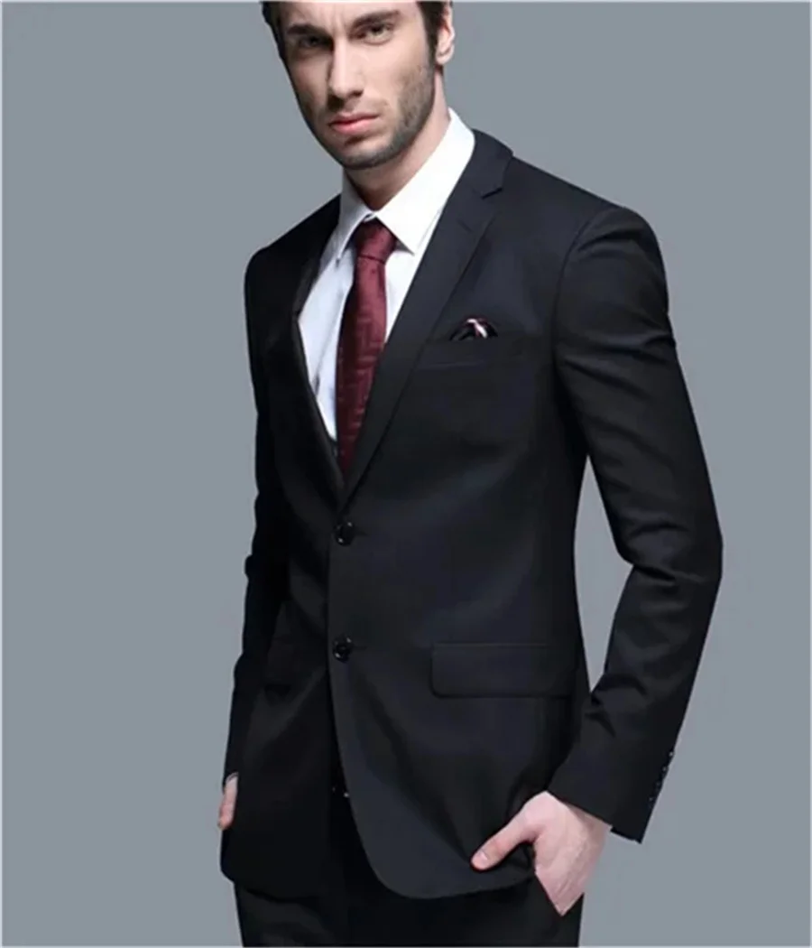 

New men's dress men's wedding party dress bridegroom best man tuxedo performance suit （Jacket+pants）