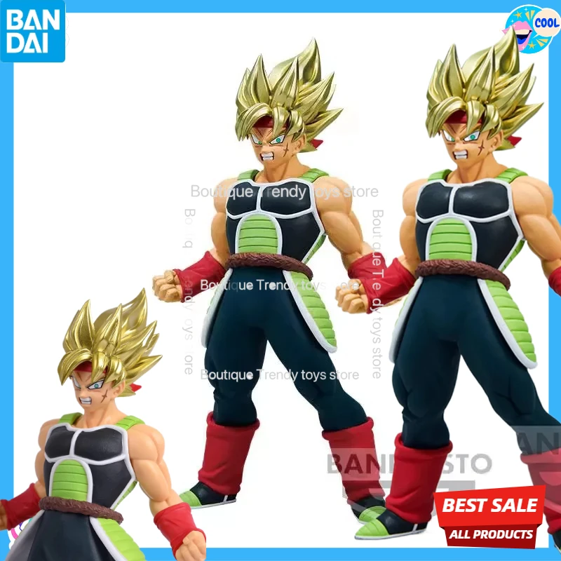 

Bandai Original Banpresto Anime Dragon Ball Z Super Saiyan Burdock PVC Action Figures Collection Model Ornament Toy
