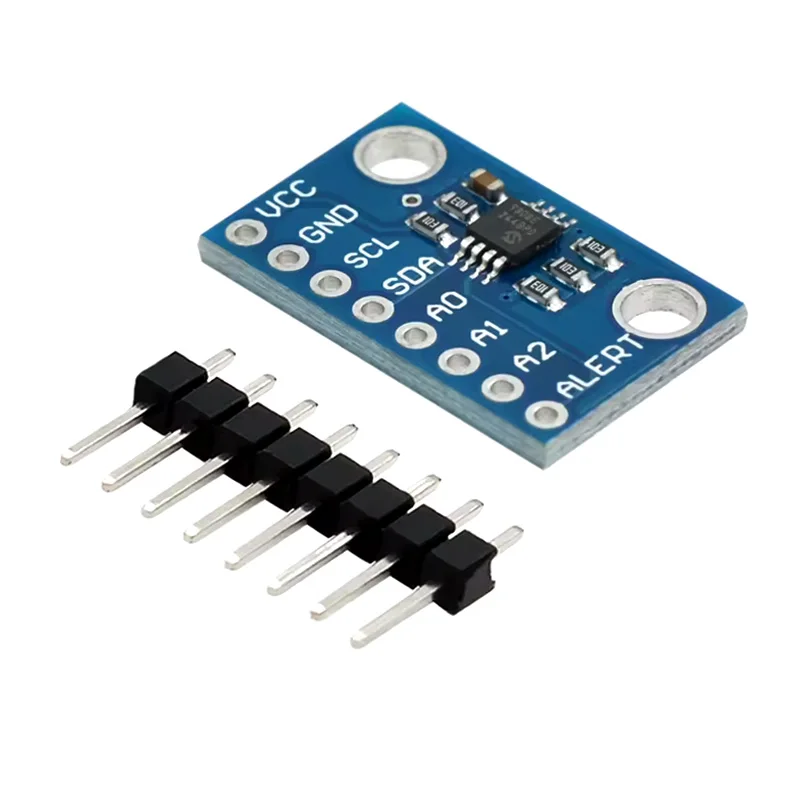 MCP9808 I2C Temperature Sensor Module | High-Accuracy ±0.25°C Module with 0.0625°C Resolution for Environmental Monitoring