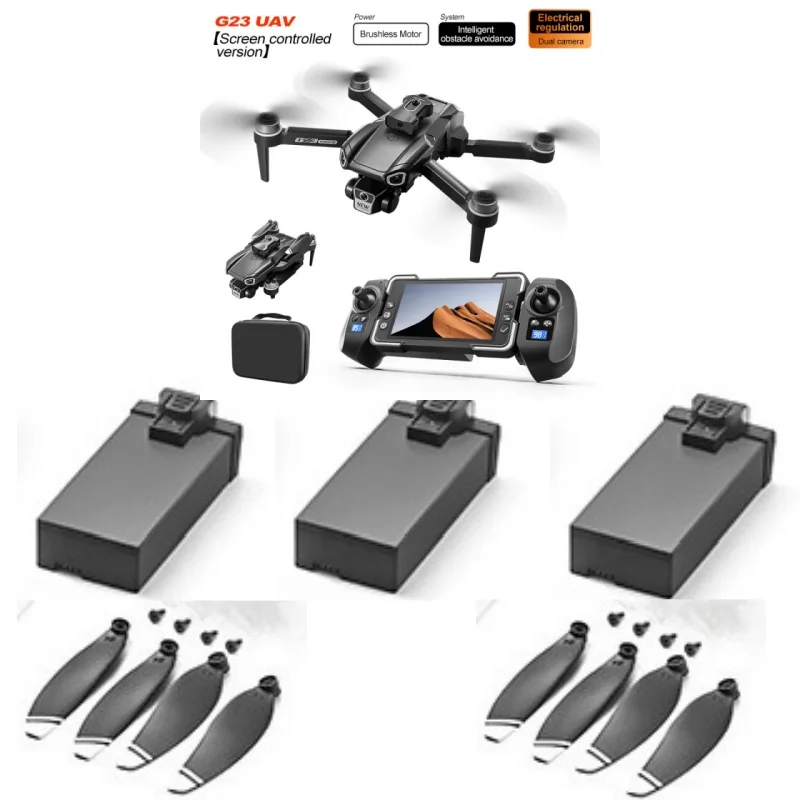 

G23 Drone Battery G23 Screen RC Drone Spare Parts G23 RC Dron Battery Propeller USB G23 Remote Control Quadcopter Accessories