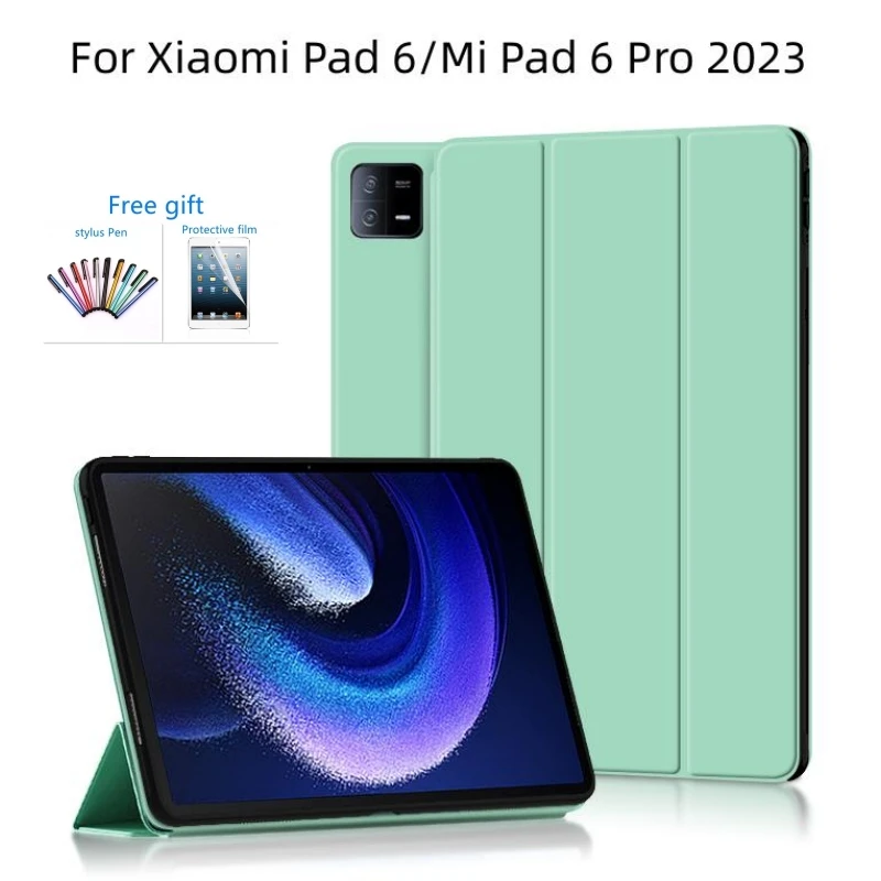 

Magnetic Tablet Cover Soft TPU Back Shell For Xiaomi Pad 6 11 inch Leather Folding Stand Case For Xiaomi MiPad 6 Pro 2023 Funda