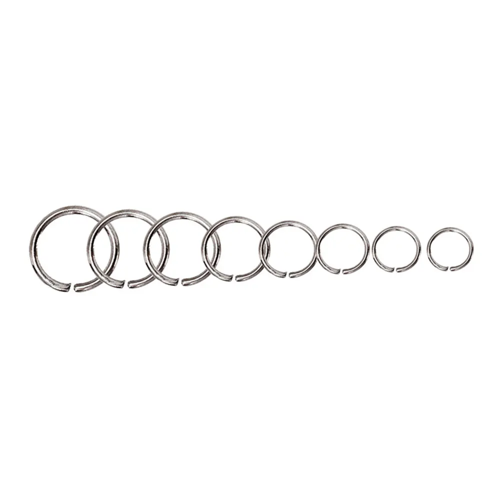 

200pcs 10X10Mm Split Circle Rings Diy Jewelry Accessories Stainless Steel Keychain Organizer For Keys Necklaces