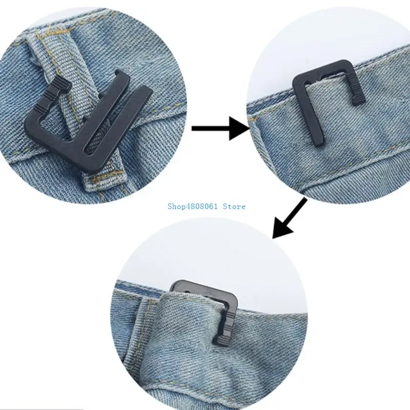 T3LC Nhanh Chóng Thắt Eo 3 Kẹp Điều Chỉnh Vòng Eo Mở Rộng Vòng Eo Cho Phụ Nữ Quần Jeans Lỏng Lẻo Với Thiết Kế Nonswing