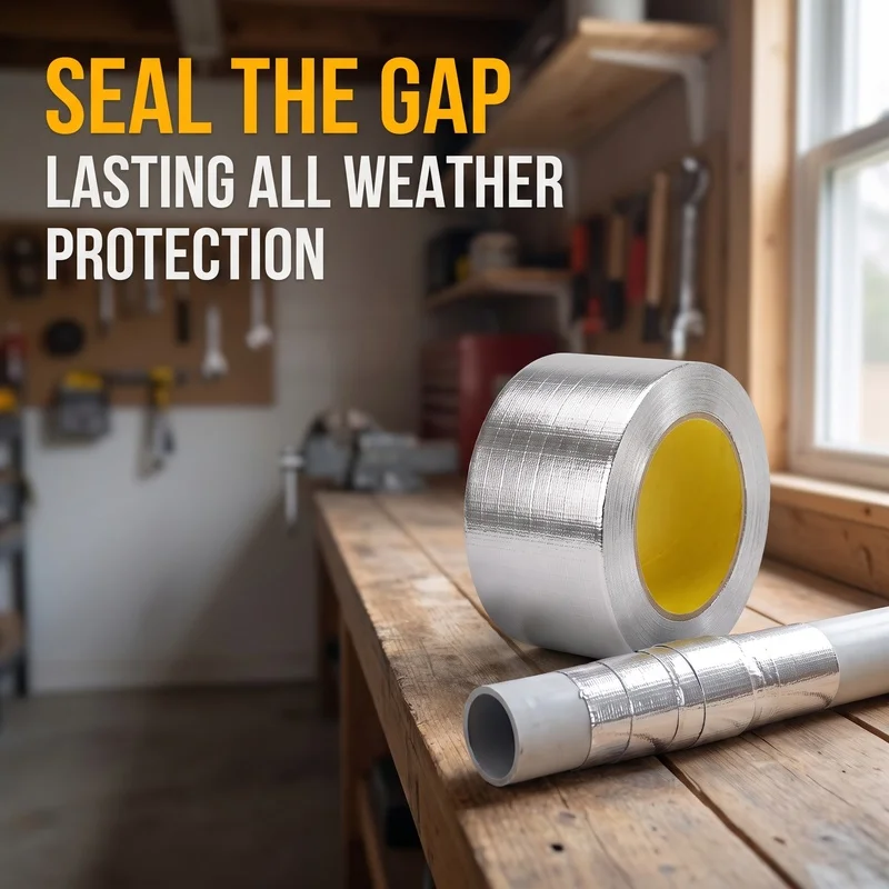 Aluminum foil duct sealing tape Flame retardant, heat-insulating, and thermal insulation High temperature resistant, moisture-pr