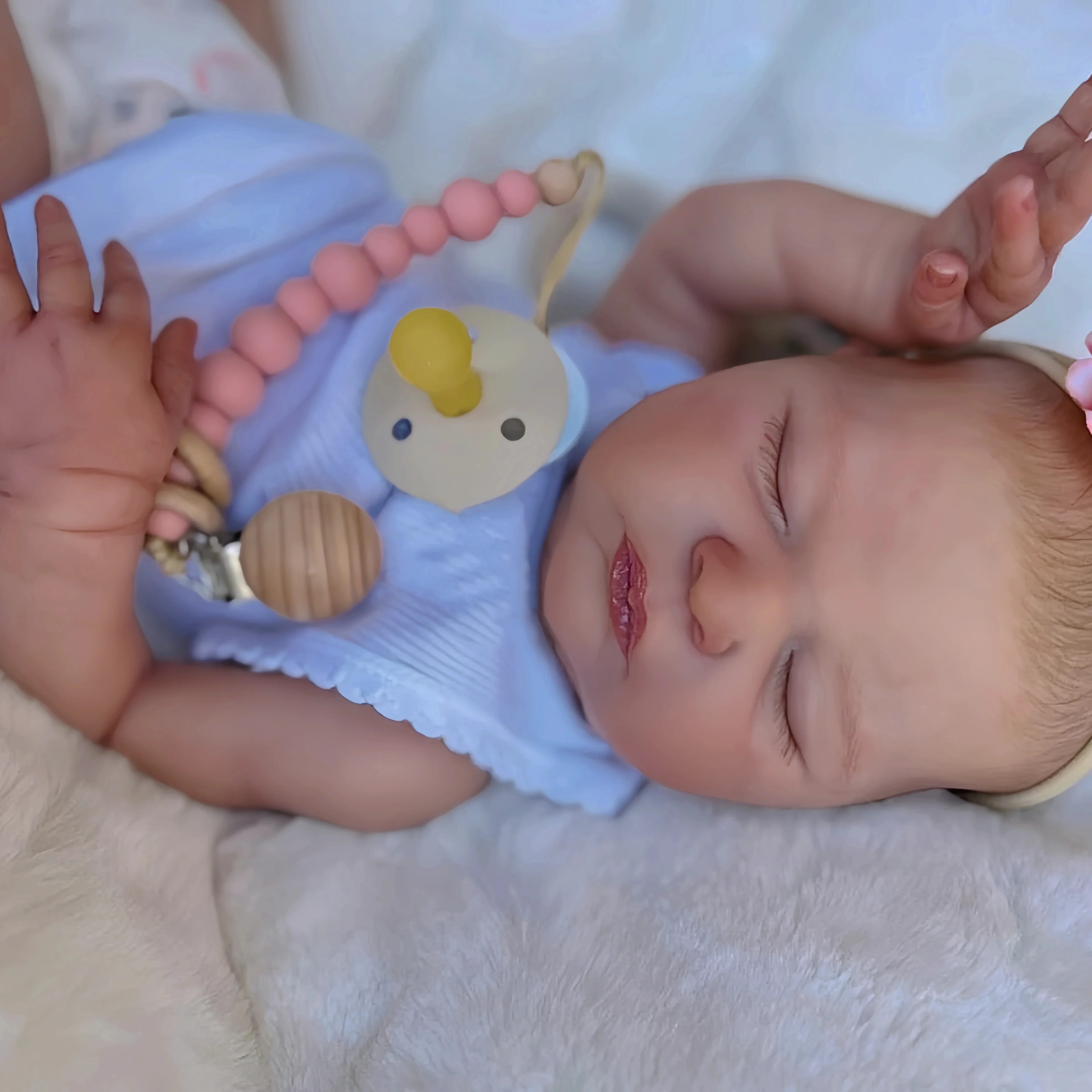 21inch 52cm Already Painted Finished Reborn Baby Doll Laura Handmade Reborn Preemie Baby Newborn Kids Toy Figure Gift Girl Dolls