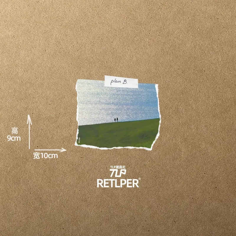 Retlper reflecterende stickers Origineel Plan B Natuurlijk willekeurig afscheurbaar effect Waterdichte decoratieve stickers