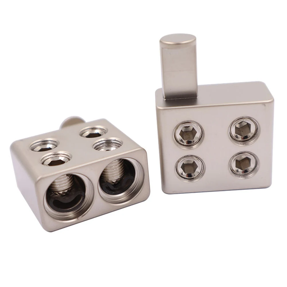 

Effortless Upgrade to Your Vehicle's Sound System with the 2pcs For Car Audio Power Ground Wire and Terminal Blocks