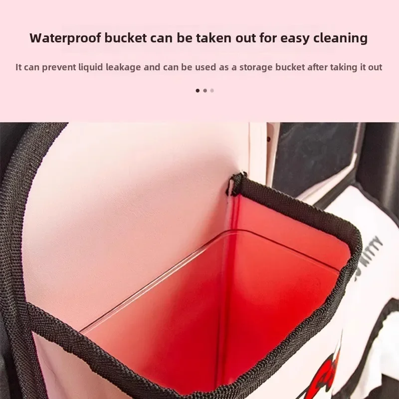 Car Seat Back Storage Bag Large Capacity Multi-Pocket Backseat Organizer Foldable Dining Table Tablet Tray Hanging Bag