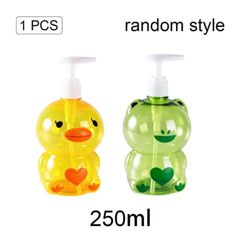 Cartoon Soap Dispenser Empty Kids Liquid Soap Pump Bottle Dispenser Refillable Soap Lotion Bottle Sanitizer Moisturizer Dispense