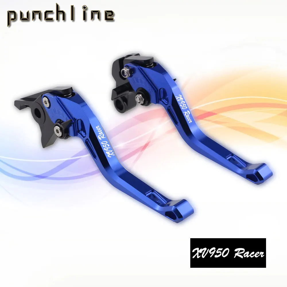 Palancas de freno y embrague cortas ajustables CNC para motocicleta, compatibles con XV 950 Racer 2016-2021 XV950 Racer 2017 2018