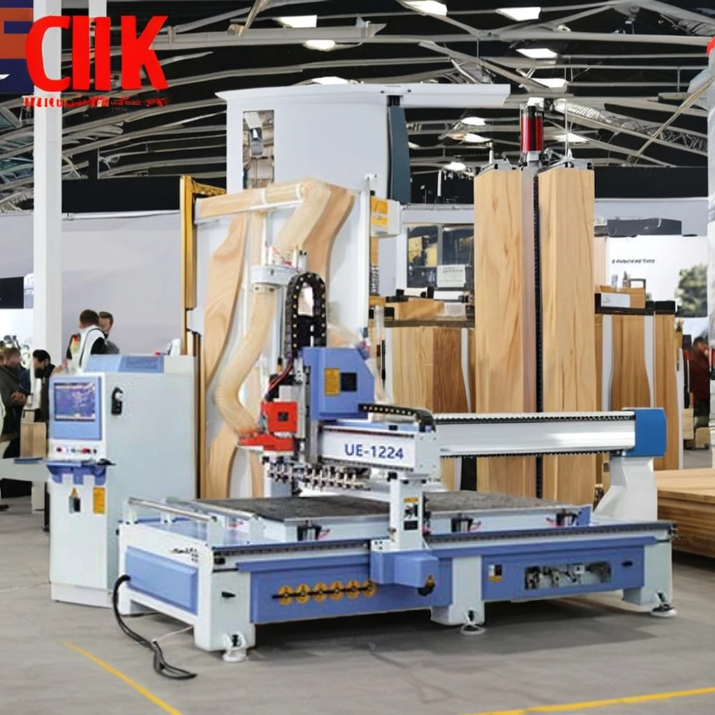 Cnc Router 4 Axis Woodworking Machine Solid Wood Doors Making Atc Router Wood Cutting Machine