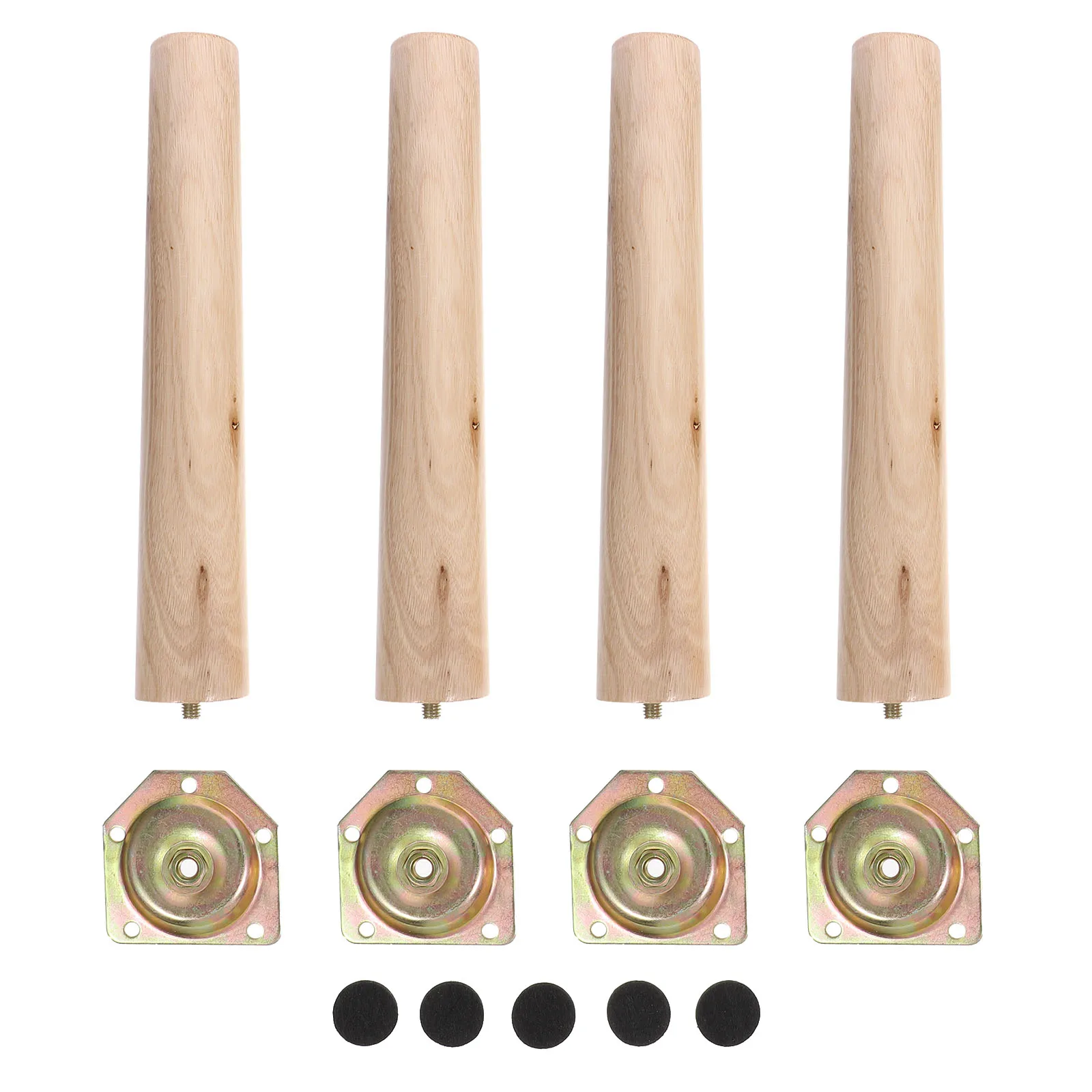

Wooden Furniture Feet 4 Sets Coffee Table Legs Modern Risers Sofa Replacement Wood Couch Legs High Load Bearing Capacity Stable
