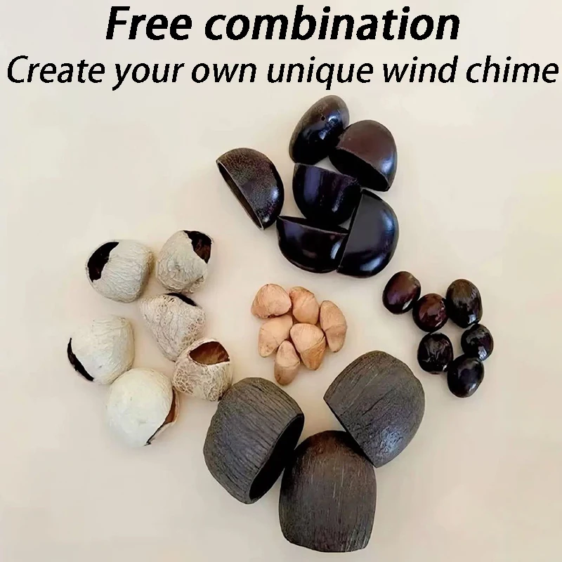 DIY フルーツシェル風鈴手作りサウンドバンドル屋外瞑想風鈴サウンドヒーリングベル材料アクセサリー