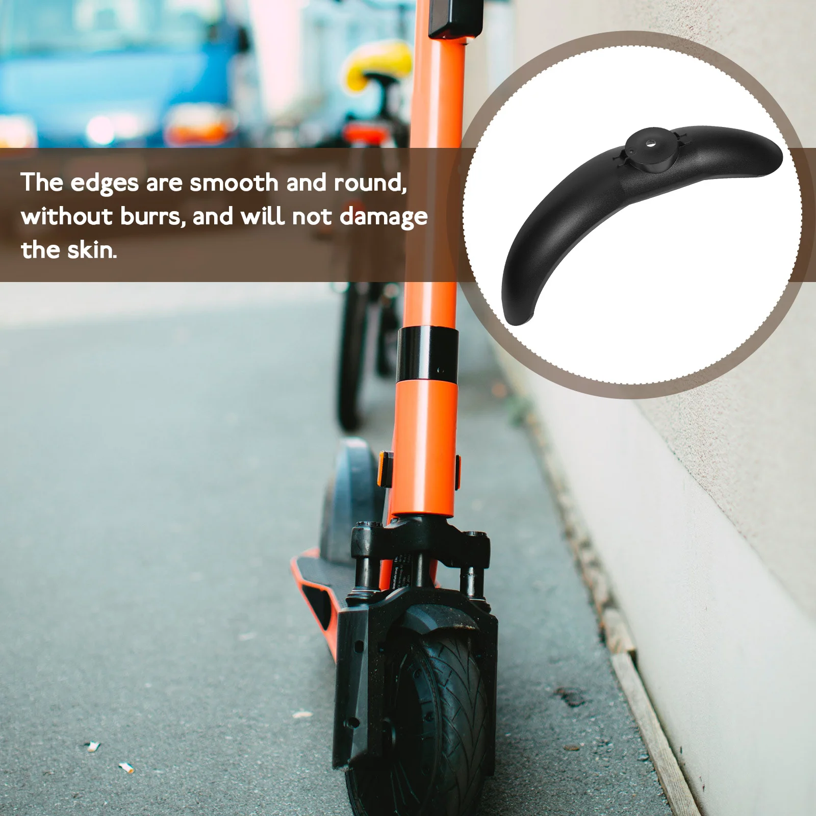 Electric Scooter Mudguard Bracket Support Replacement Part Smooth Edges Easy Install Durable Practical M365 Compatible