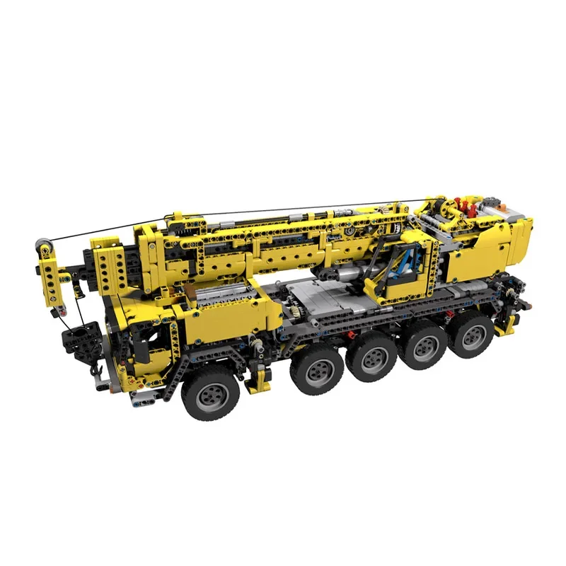 New MOC-32762 RC Electric Mobile Crane with New Gearbox Splicing Brick Model 2730parts Birthday Toy Gift for Adults and Children