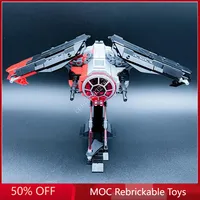 632PCS Customized MOC Space Battle TIE Raven Fighter Laser Cannon Model Building Blocks Bricks DIY Assembly Toys Christmas Gifts