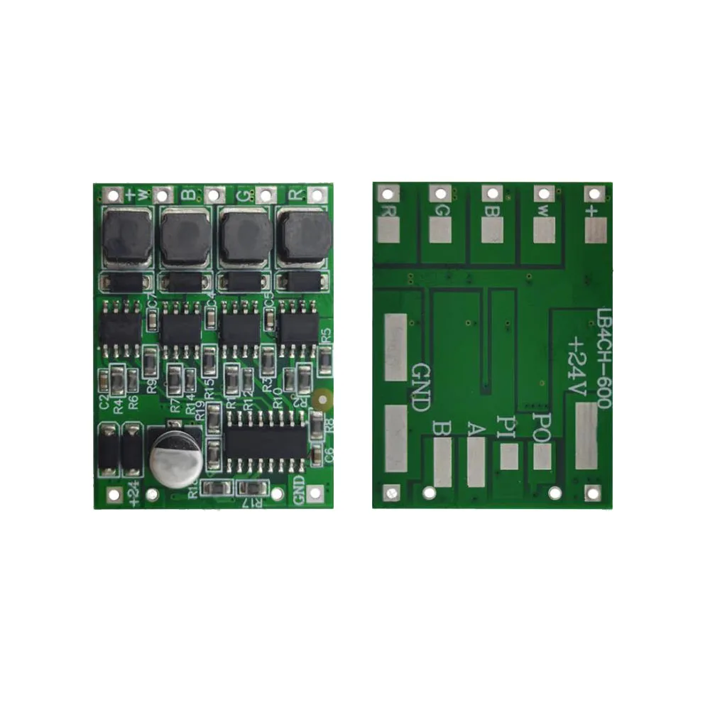 Taidacent 12V 24V 600mA Constant Current Dimming Led Driver 48W DMX Decoder RGBW Light Controller RGBW 4CH DMX512 Decoder