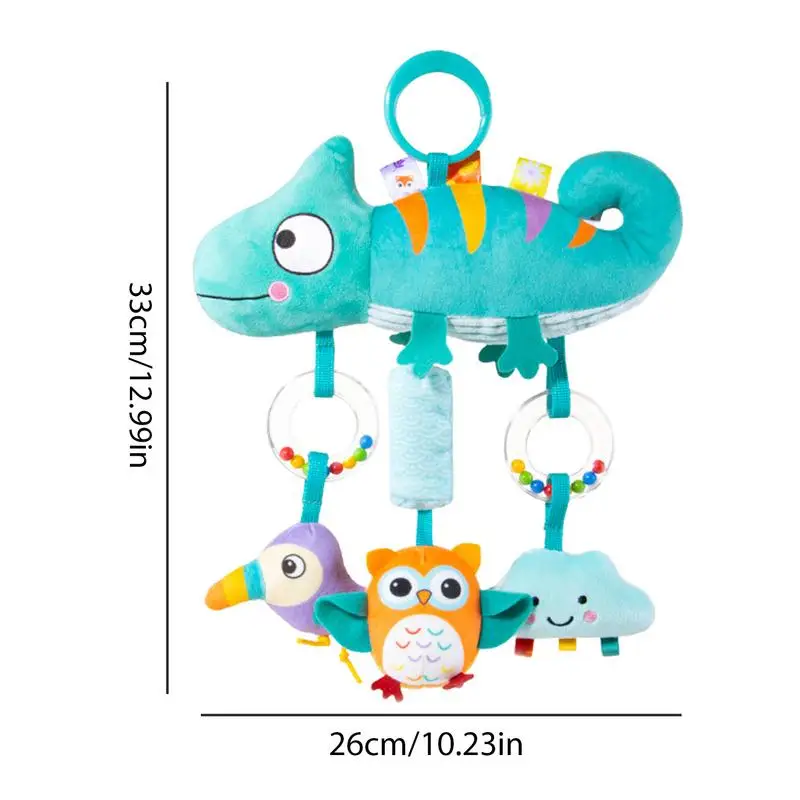 Babies Stroller Rattles Toy Jingle Travel Babies Crib Teething Toy Jingle Travel Toy Portable Soft Hand Grip Toys Teething