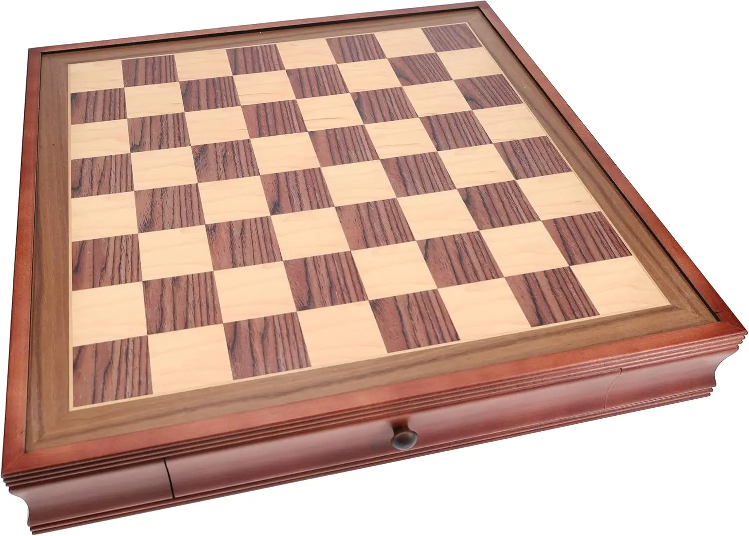 We Games Deluxe Wooden Chess Board With Storage Drawers - Camphor Wood 19 In., Luxury Chess Set & Checkers For Adults