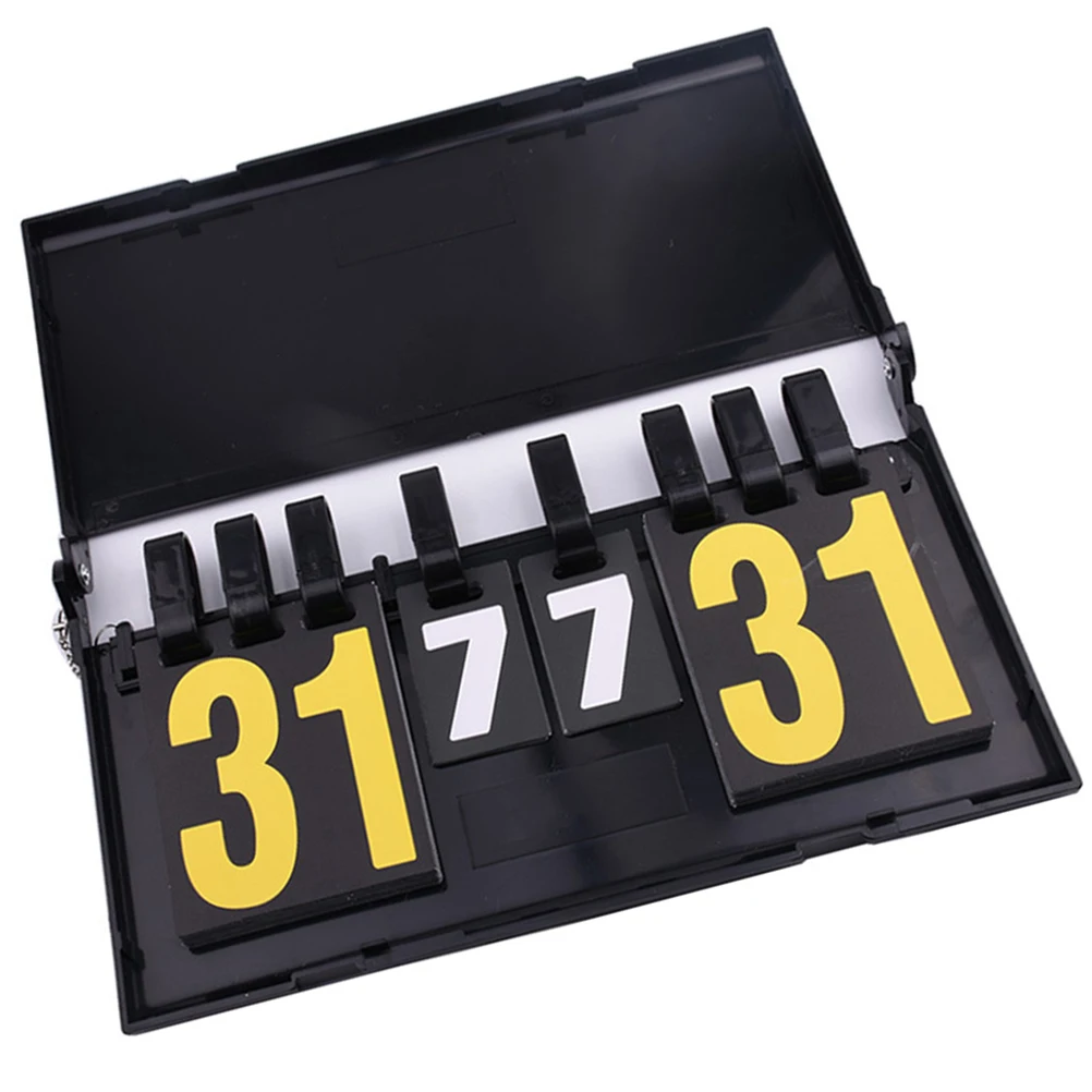 

Flipping Sports Scoreboard 0-99 Portable Pvc Basketball Football Tennis Badminton Scorekeeper