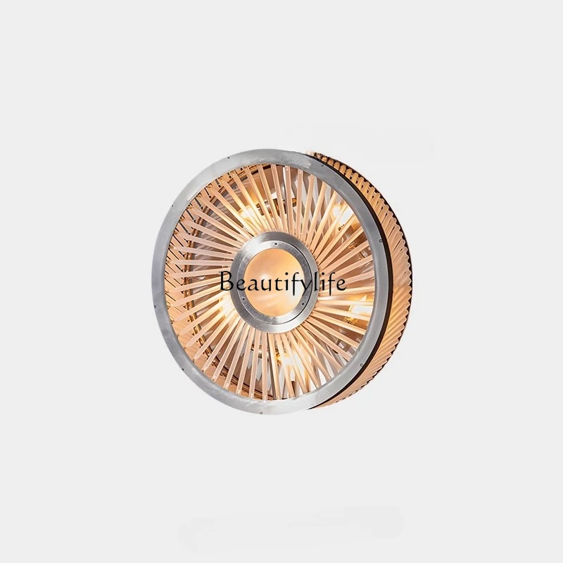 

Designer European creative modern light luxury high-end living room bedroom frosted glass wall luminous ornament