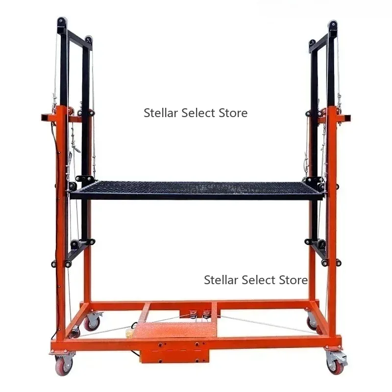 Electric lifting scaffolding 1.5M automatic folding mobile remote control indoor construction site decoration shelf new lift pla