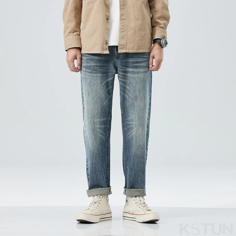 KSTUN 2024 Autumn Harem Pants Men Loose Fit Jeans Baggy Pants Casual Fashion Pockets Desinger Streetwear Tapered Oversized 40