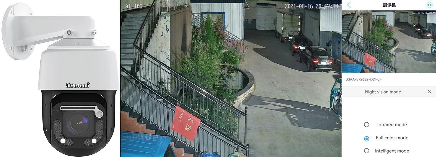 JideTech 4K 30X Zoom cámara de seguridad PTZ de alta velocidad función de visualización de menú OSD POE 8MP cámara IP de visión nocturna a todo Color