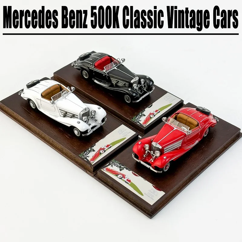 Liberty64 1/64 Mercedes Benz 500K Classic Vintage Cars Alloy Toy Motor Vehicle Diecast Metal Model Gifts