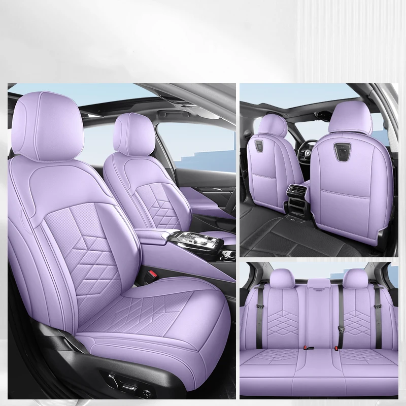 

1:1 Custom Leather Car Seat Covers For Hyundai Santa Fe 2007 I30 2009 IX35 2018~2020 Creta 2023 Auto Interior Accessories