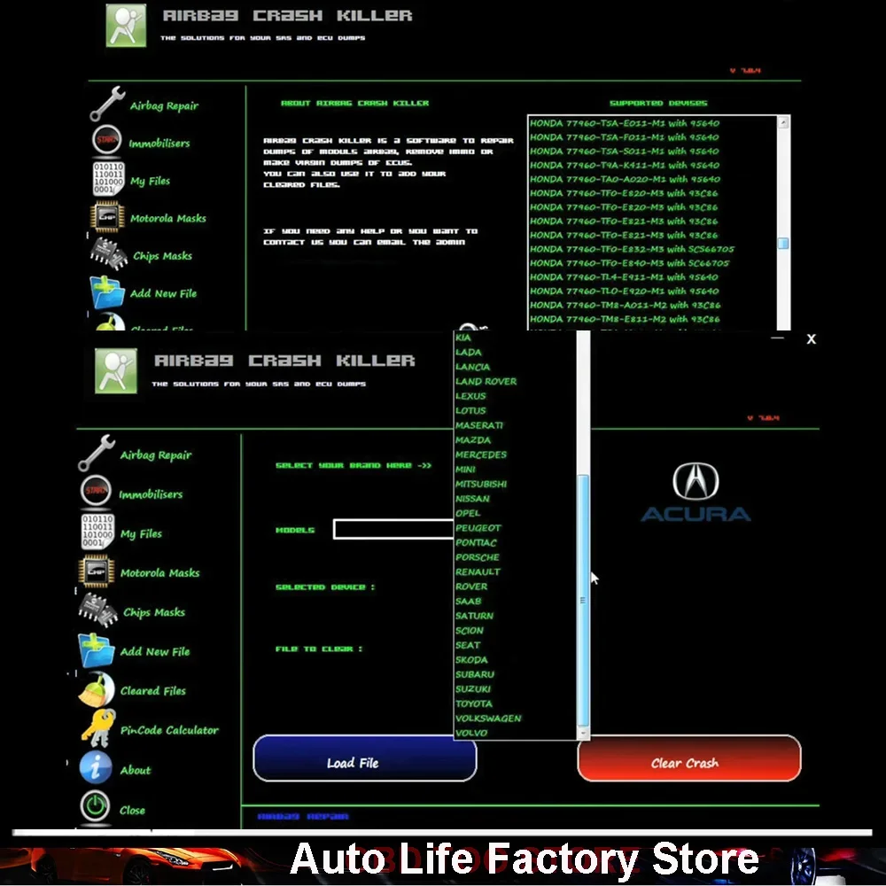 AIR BAG AIR-BAG Crash Killer 7.8.4 Crash Data from ECU Dumps Service Tool for Toyota FOR Renault Car Software Online PK Renolink