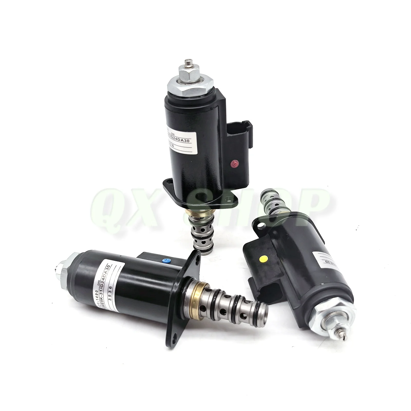 1211491 لشركة كاتربيلر CAT E320B E320C E320D قفل الأمان ، مفتاح سرعة المشي صمام الملف اللولبي 121-1491 KWE5K-31/G24DA30 #5