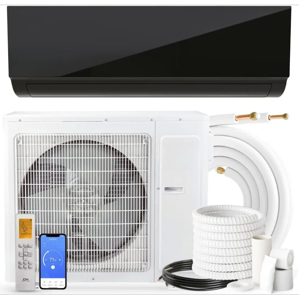 

12,000 BTU 115V Single Zone Wall Mount Ductless Mini Split Air Conditioner &Heat Pump – 22.7 SEER – 16FT Installation Customized