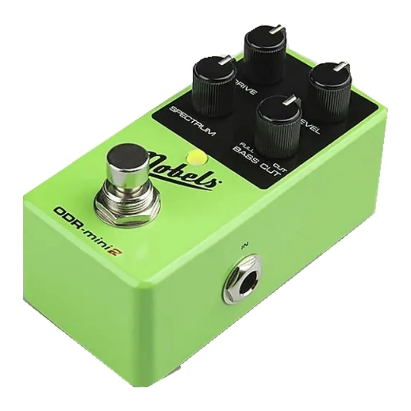Nobels ODR-mini2 Mini Pedal de efecto Overdrive analógico natural con nueva carcasa de metal mejorada y perillas de puntero que brillan en la oscuridad
