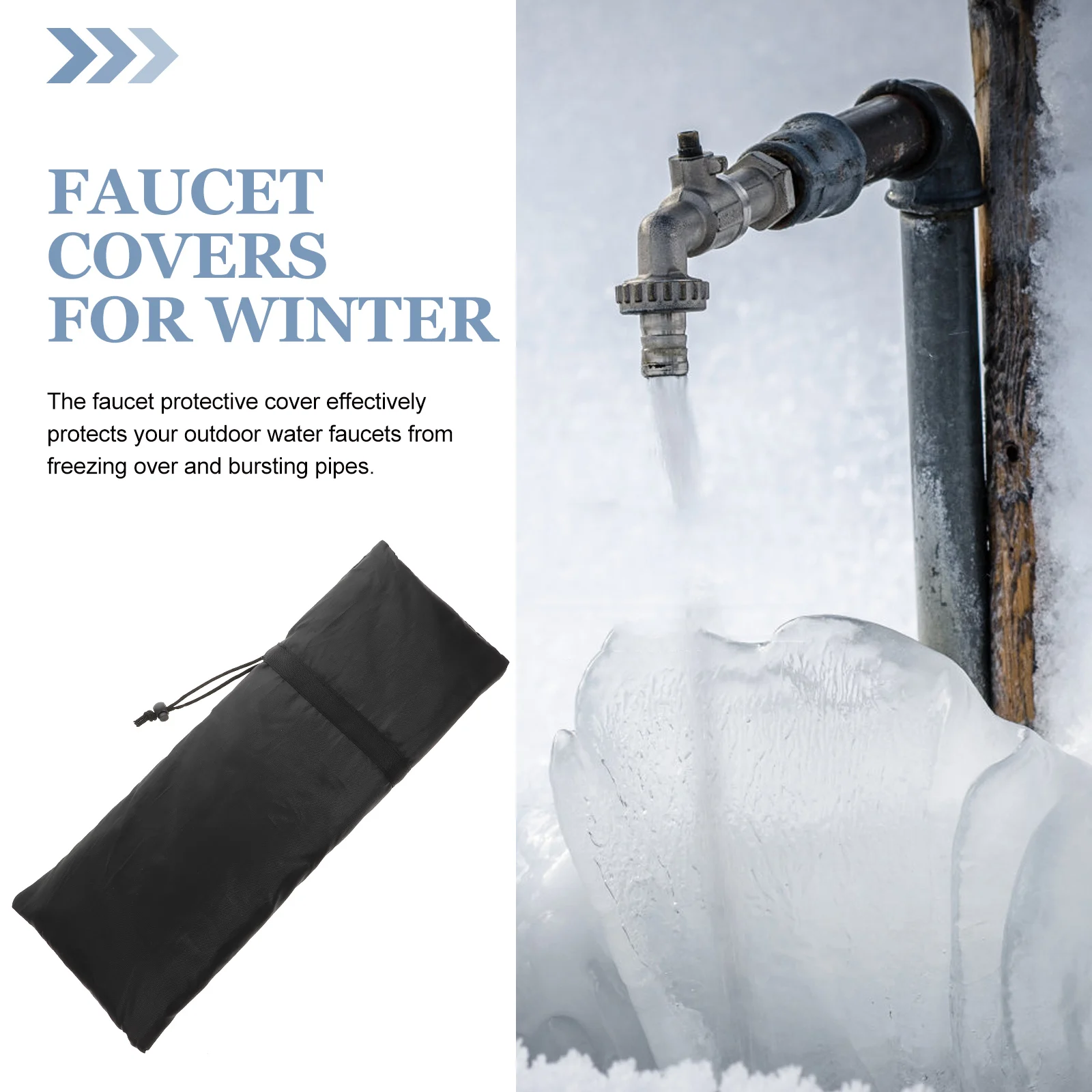 

Изолированный чехол для улицы, морозостойкий для зимы, с шнурком, простая установка, прочный защитный чехол для уличного крана