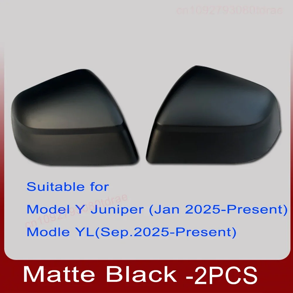 2 Stück ABS Carbon-Faser Schwarze Rückspiegelabdeckung für Tesla Model Y Juniper / YL, Schadensfreie Installation, Schutzleiste – Detail 17