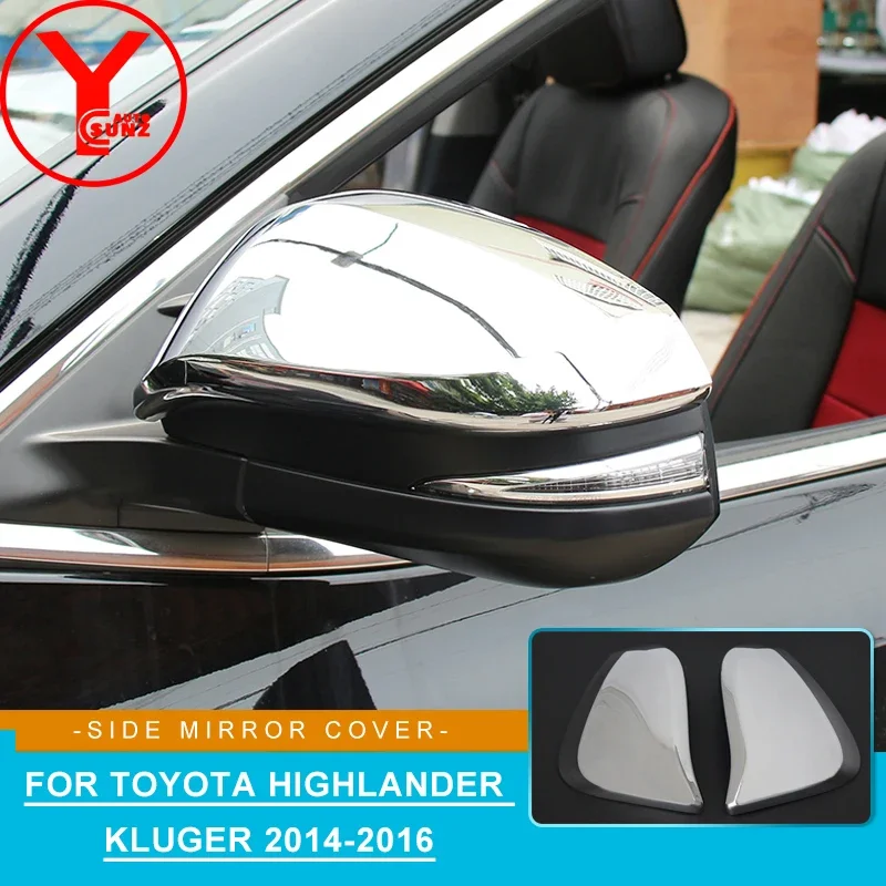 

Chrome Side Mirror Cover For Toyota Highlander Kluger 2014 2015 2016 2017 2018 2019 Car Accessories YCSUNZ