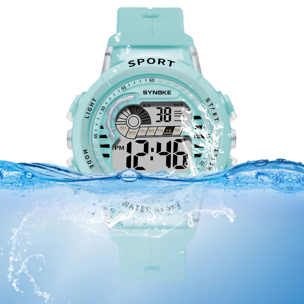 CQ115 Fashionable Children's Watch Waterproof Calendar Display Student Electronic Watch Casual Clock Gift Watch for Children