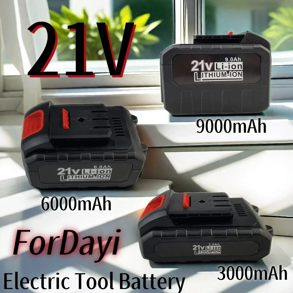 

Lithium-ion 21V 3000/6000/9000mAh Rechargeable Power tool Battery Suitable for Dayi Cordless Electric Wrench Car impact wrench