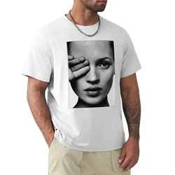 Kate fashion Moss T-Shirt customizeds men tall t shirts mens designer clothes new in tops & tees Short Sleeve Round Collar 2024