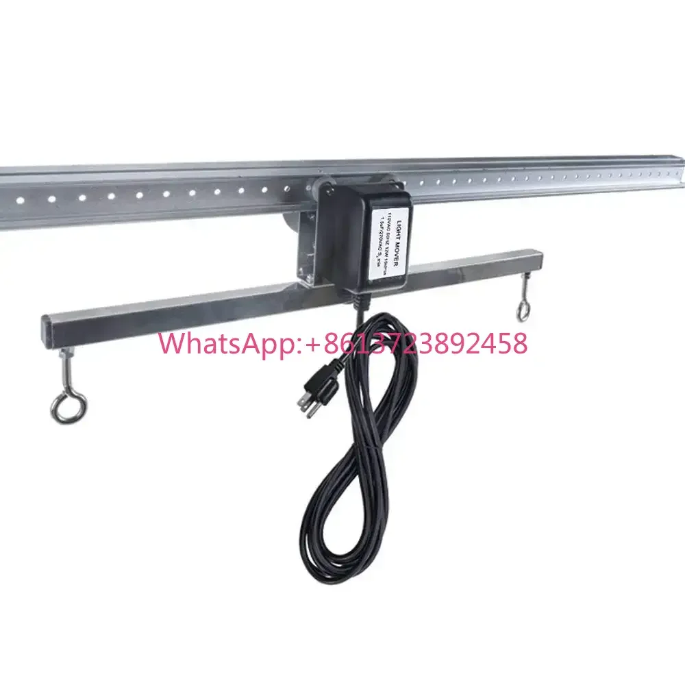 HORTIKING 7ft Adjustable Grow Light Mover Rail Hydroponic System Kit
