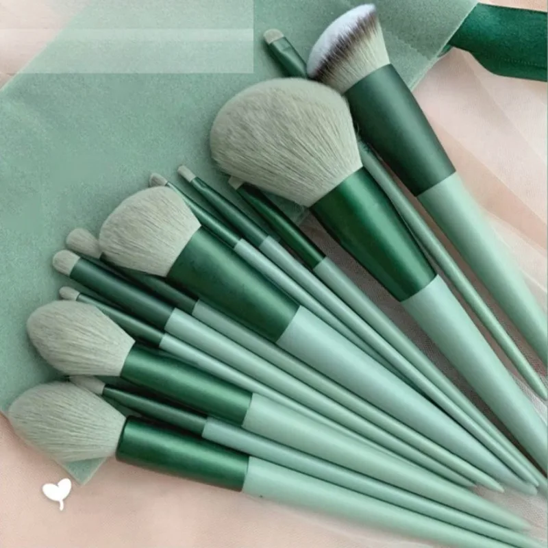 13-częściowy zestaw pędzli do makijażu Cień do powiek Pędzel do podkładu Damskie pędzle kosmetyczne Zestaw narzędzi do makijażu brwi i różu do makijażu podróżnego i codziennego