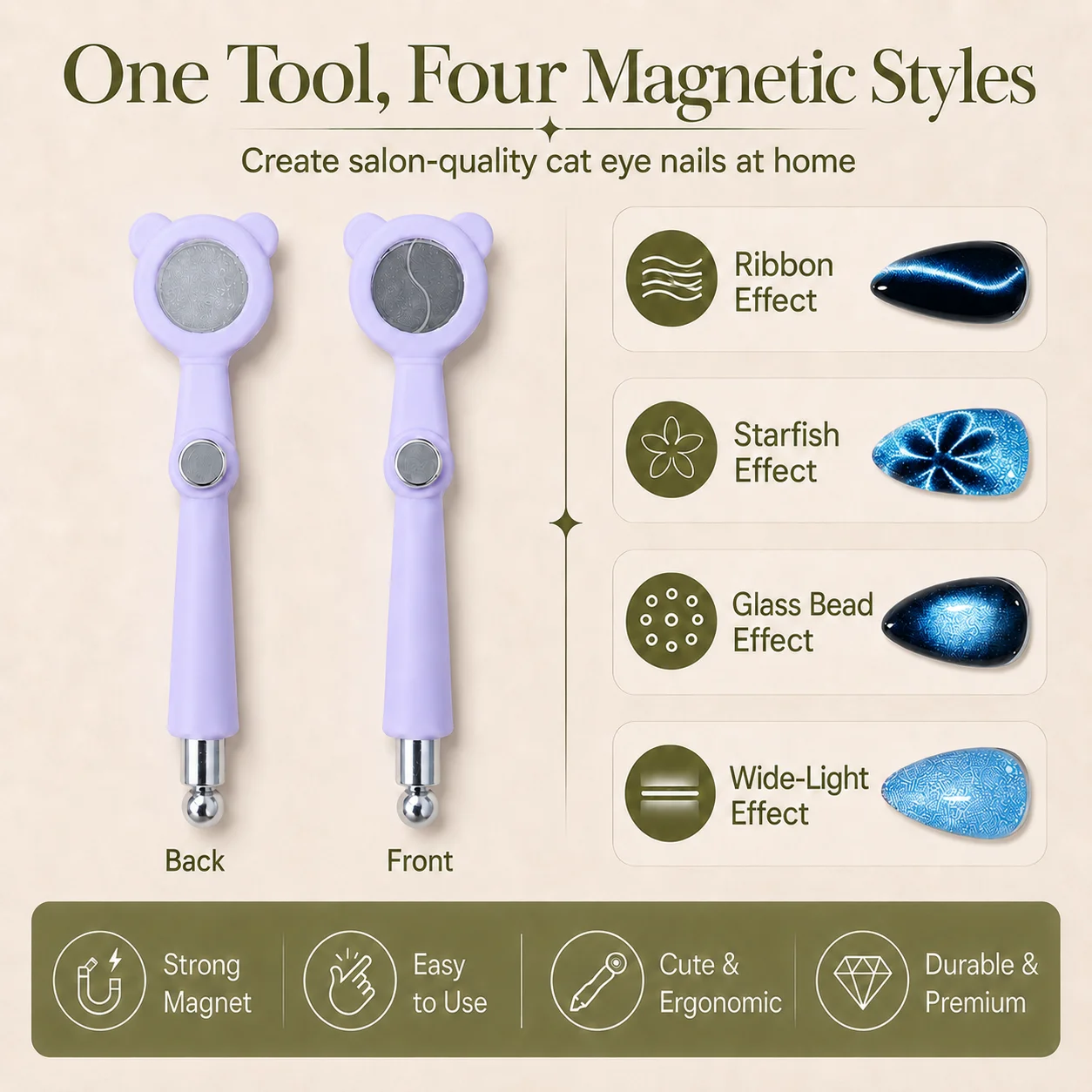 Contour Palette Stick - Nailpop Novo Ímã Magnético Olho de