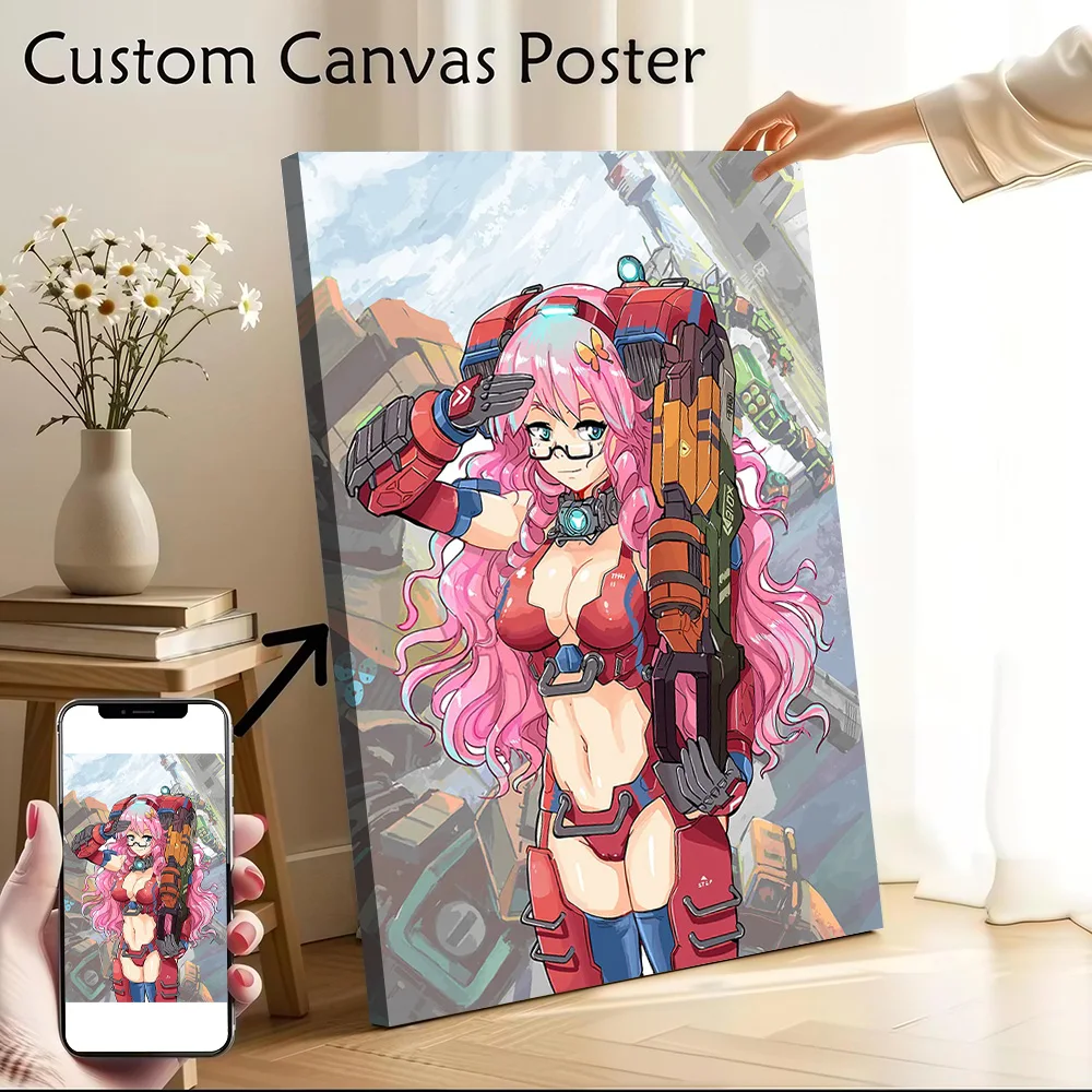 Demon Slayer Anime Gaming Printed Canvas Wall Art Customizable Paintings Poster Perfect Gift for Room Decorations Home Decor