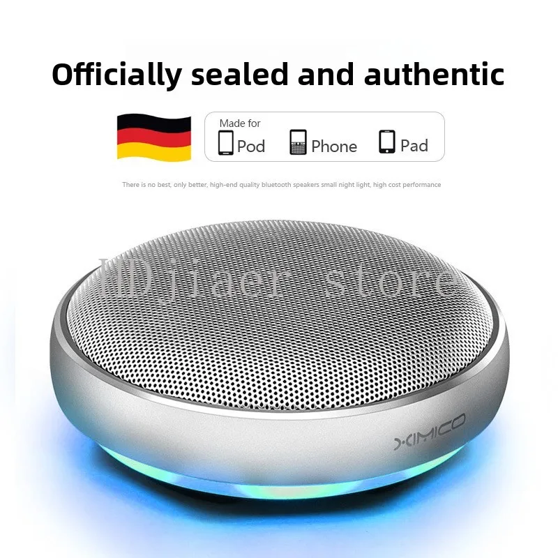 

New Wireless Metal Computer Audio Subwoofer Portable Mini Bluetooth Speaker Household Small Gang Cannon Colorful Lights