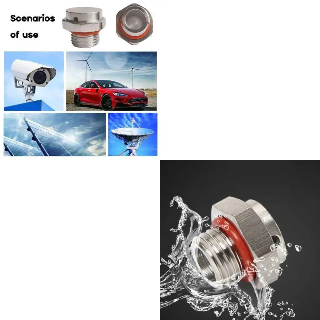 XA6H Stainless Steel Waterproof Air Vent Valves Screw In Protective Vent Plug M-6 M20