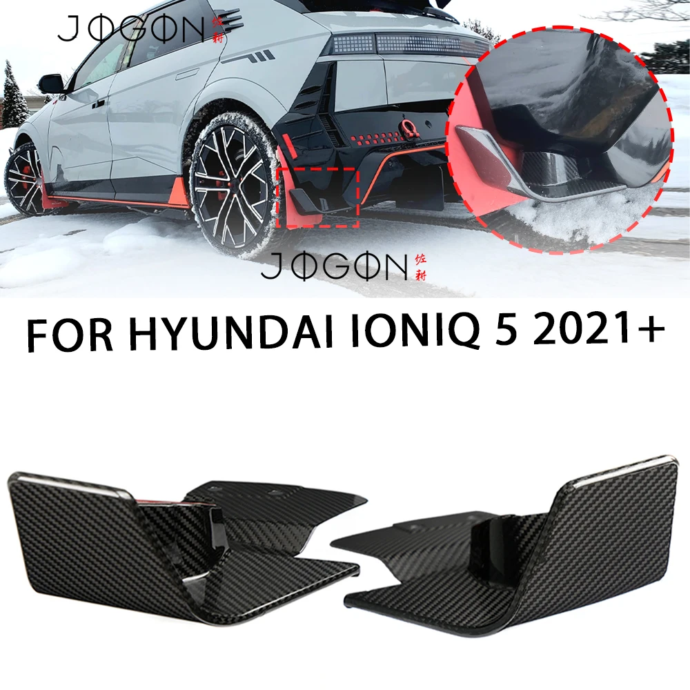Para Hyundai Ioniq 5 N n-line XRT 2022 2023 2024 2025 fibra de carbono rueda trasera protector contra salpicaduras guardabarros protección piezas de automóvil